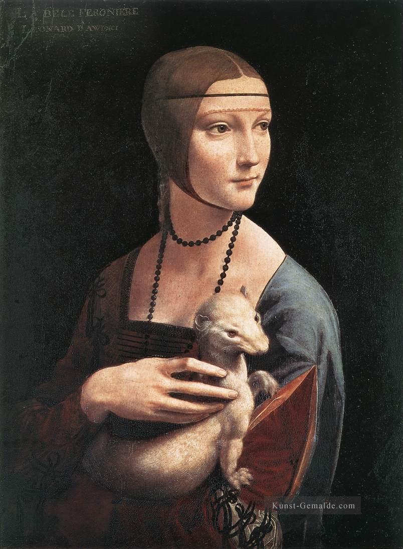 Porträt von Cecilia Gallerani Leonardo da Vinci Ölgemälde